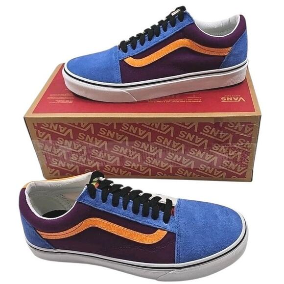 Vans ~Woman 10; Men\'s 8.5~ Old Skool Mix & Match Grape Juice/Bright Marigold NEW main image 6